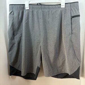 Old Navy Active Grey Shorts, Size XXL, Drawstring Inside Short, 2 Front Pockets